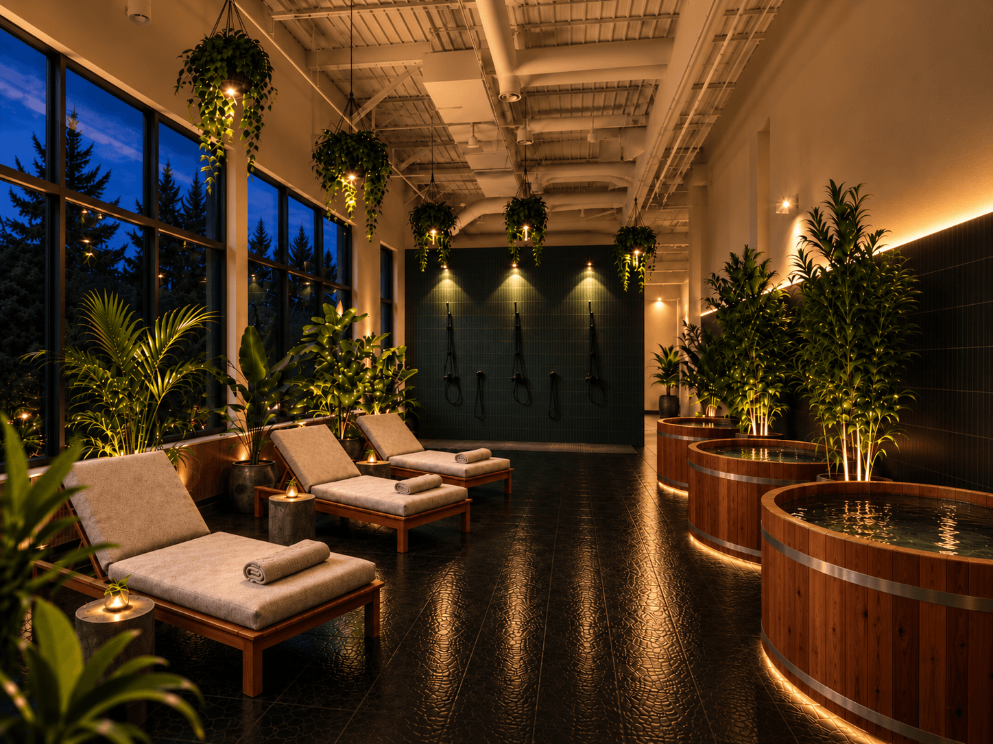 Rendering of the cold plunge room