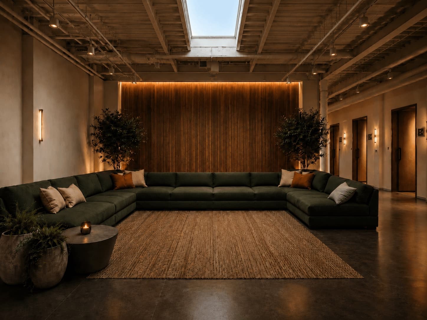 Rendering of the lounge seating