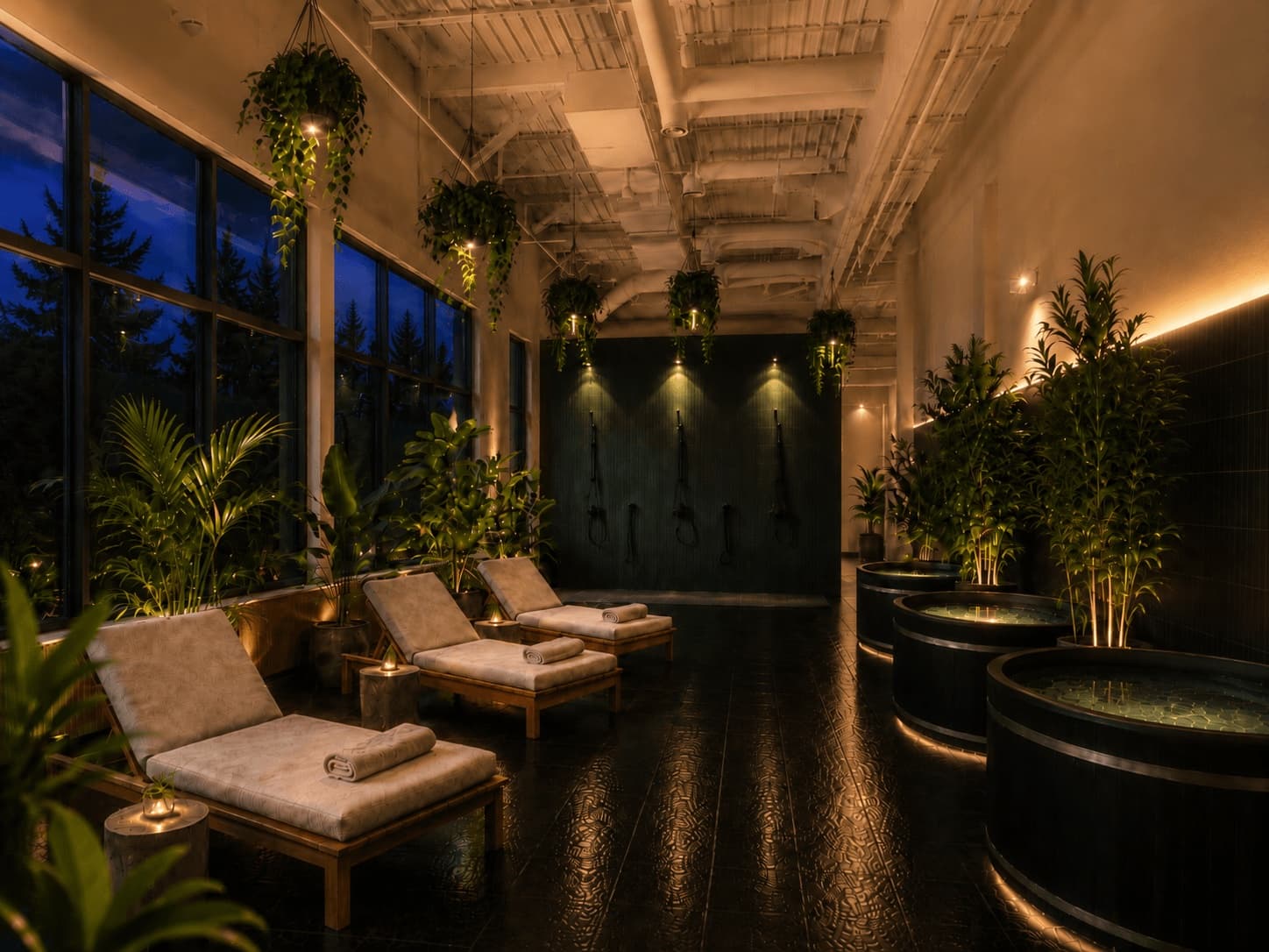 Rendering of the cold plunge room